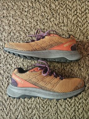 Merrell Poppy Women's Orange and Purple Trail Trainers 6.5